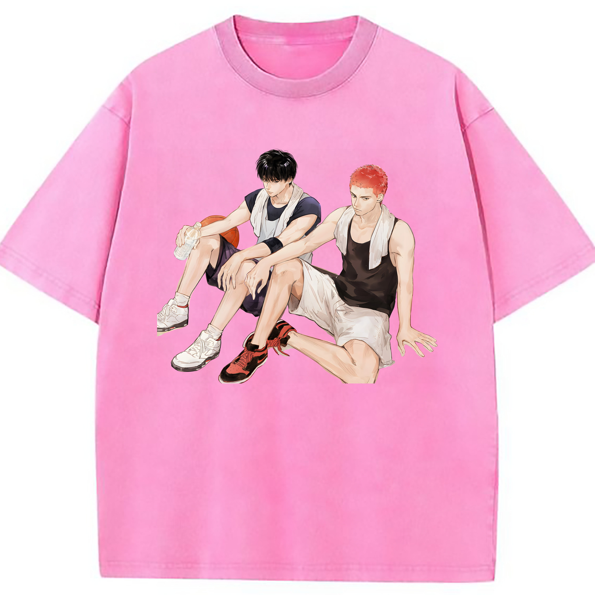 （画像用） SLAM DUNK／スラムダンク 綿100% ヴィンテージ風 半袖Tシャツ（フロントプリント）